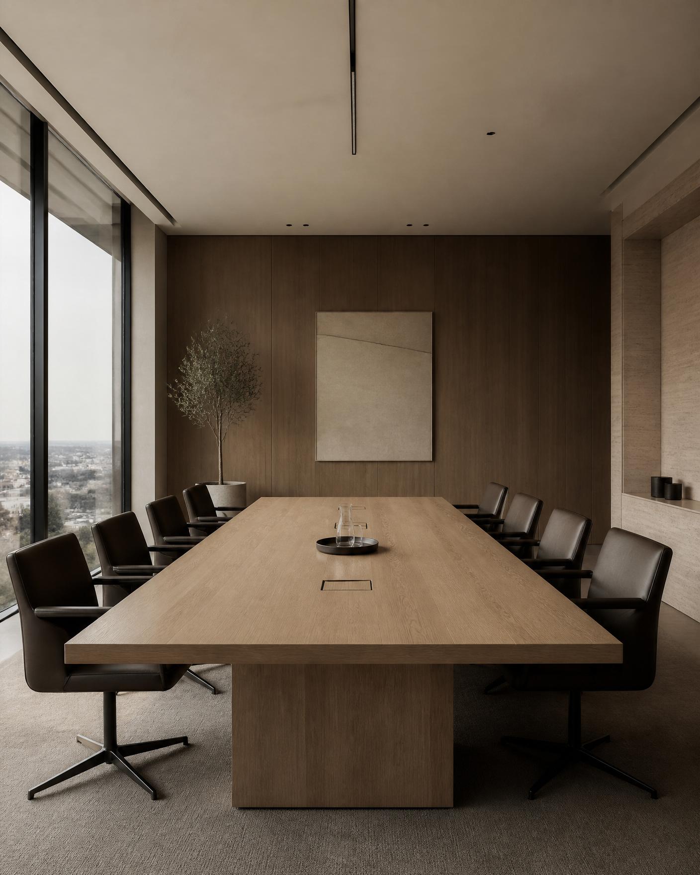 Minimalna sala konferencyjna
